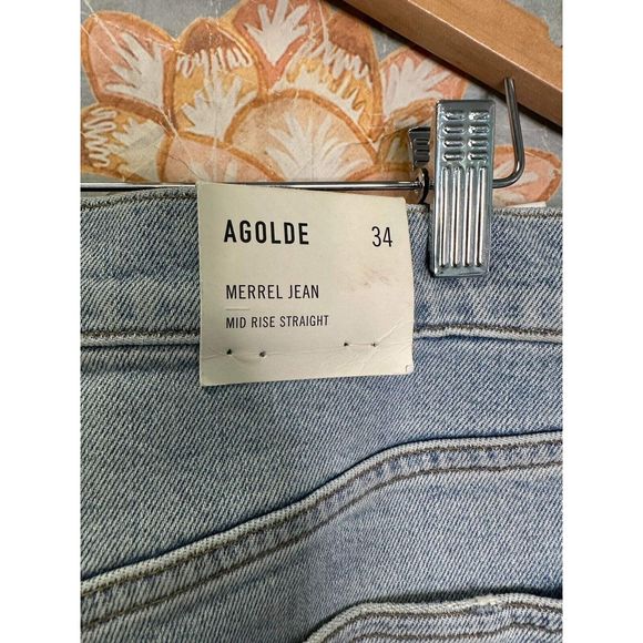Anthropologie AGOLDE Merrel Straight Jeans Size 34 - Picture 8 of 8